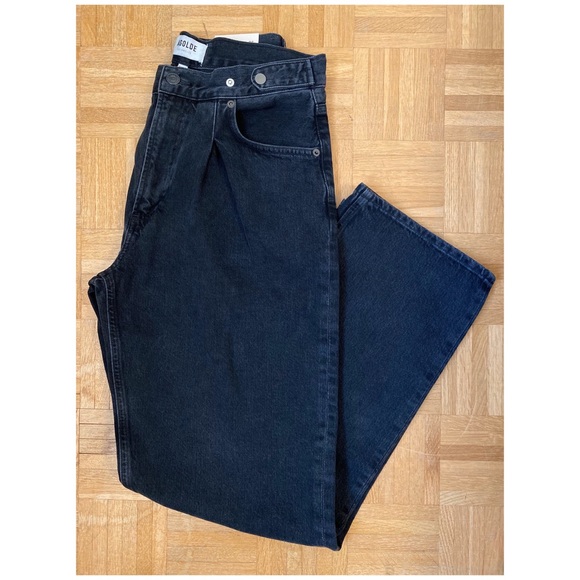 SOLD//Baggy Mid Rise Pleated Oversized Jean - Picture 2 of 5